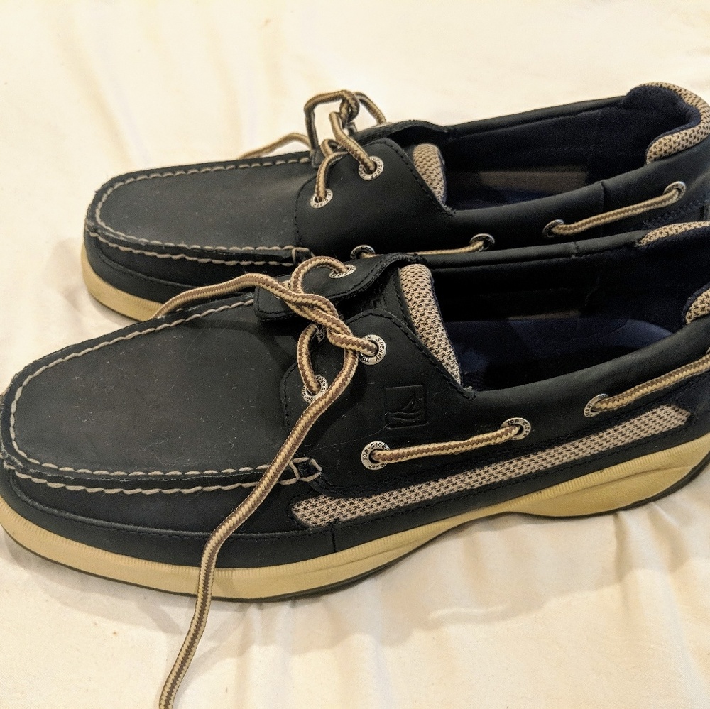 Mens Sperry Boat shoes navy 9.5